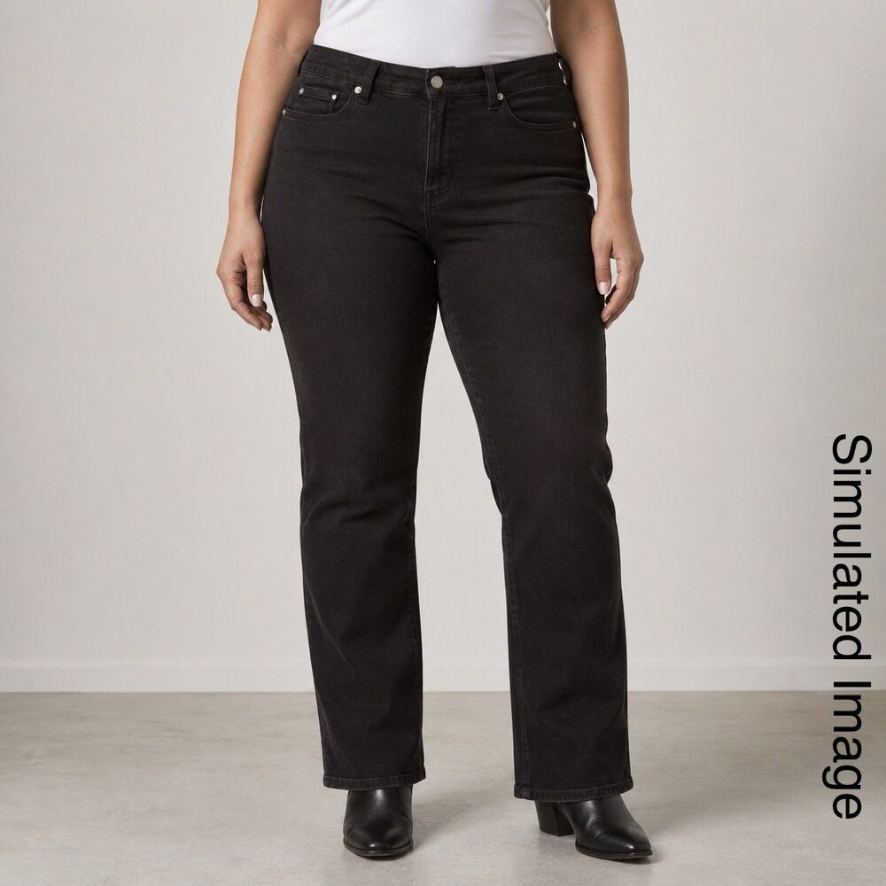 NYDJ Not Your Daughter’s Jeans Womens 12 Black Straight Leg Stretch Pants